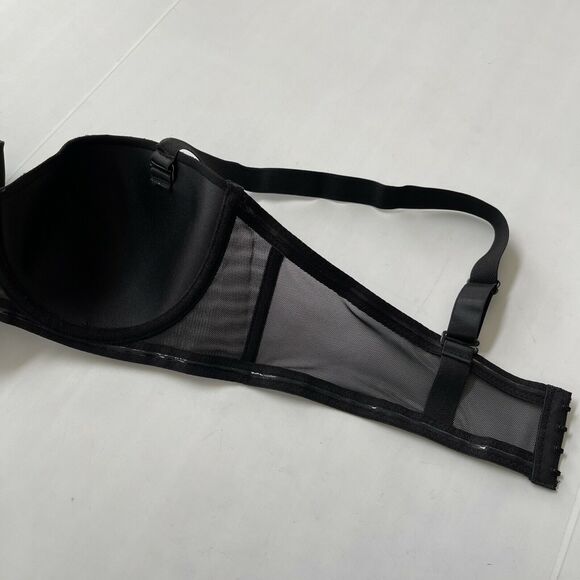 NEW Black Fuchsia by Secret Lace LLC Womens Black Mesh Sides Bra (Various Sizes) - Picture 5 of 5